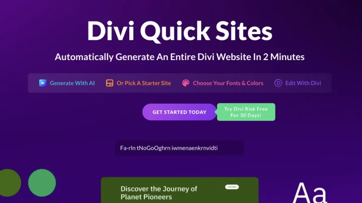 Divi Quick Sites