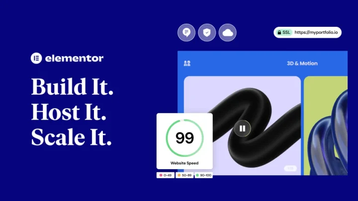 Elementor Web Hosting para WordPress